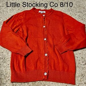Little Stocking Co Red Cardigan